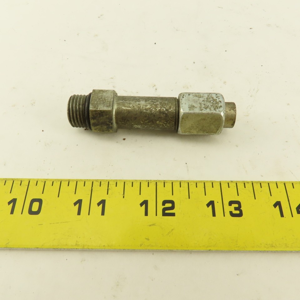 1/4″ OD Tube 9/16-18 JIC Flare 9/16-18 Male O-Ring Seat Extension 2-1/2″ OAL