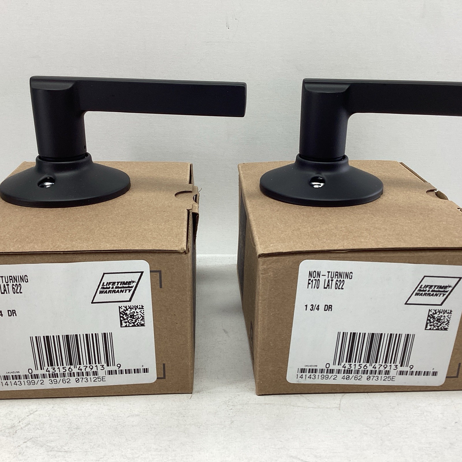 2x Schlage Allegion F170LAT622 Latitude Dummy Matte Black