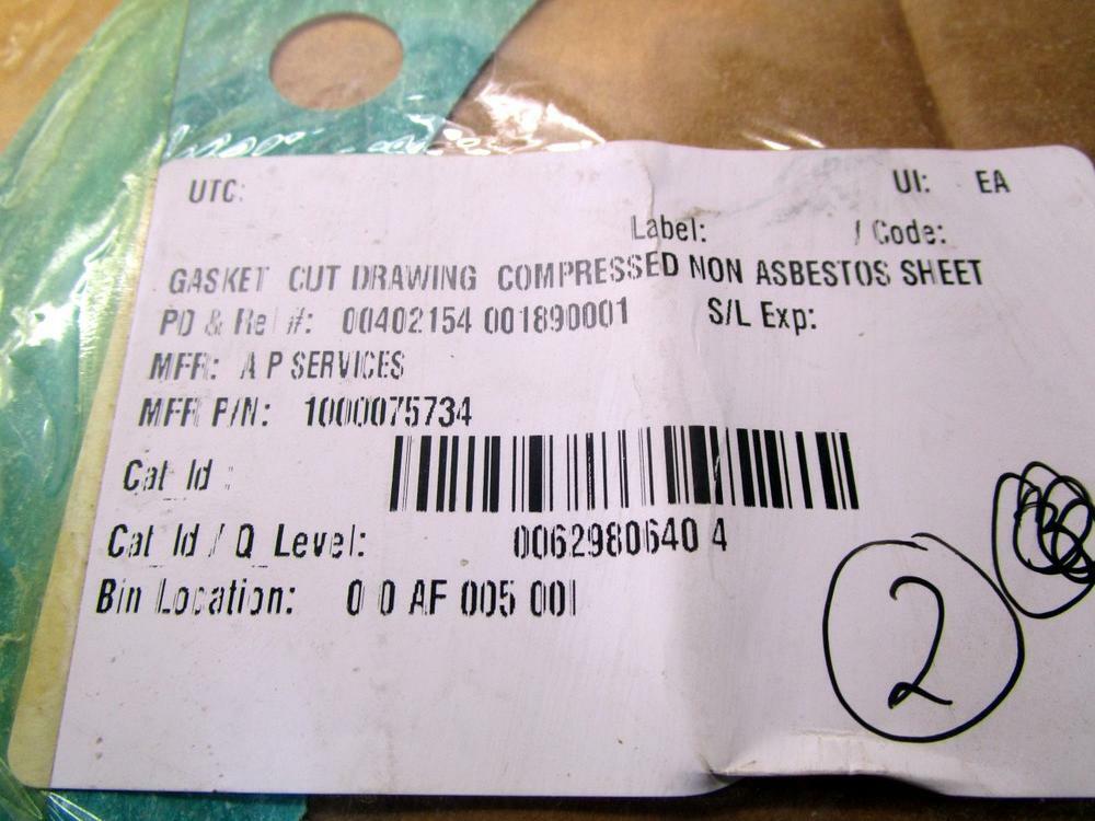 A.P. Services 1000075734 Gasket