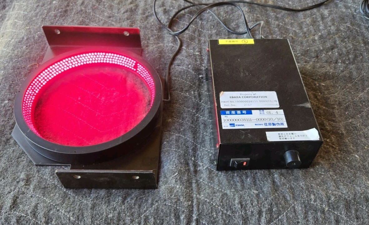 KDR-LA180 Low Angle Ring LEDs Inspection Light W/ Adj Power Sup NISSIN ELECTRO?