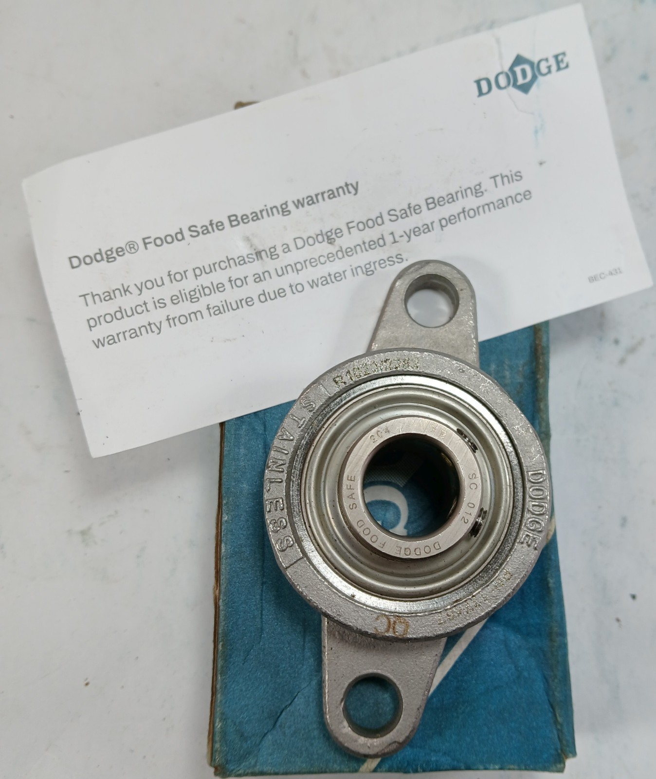 1 NEW DODGE 137467/R1023/2363 2 BOLT FLANGE MOUNT BEARING NIB ***MAKE OFFER***