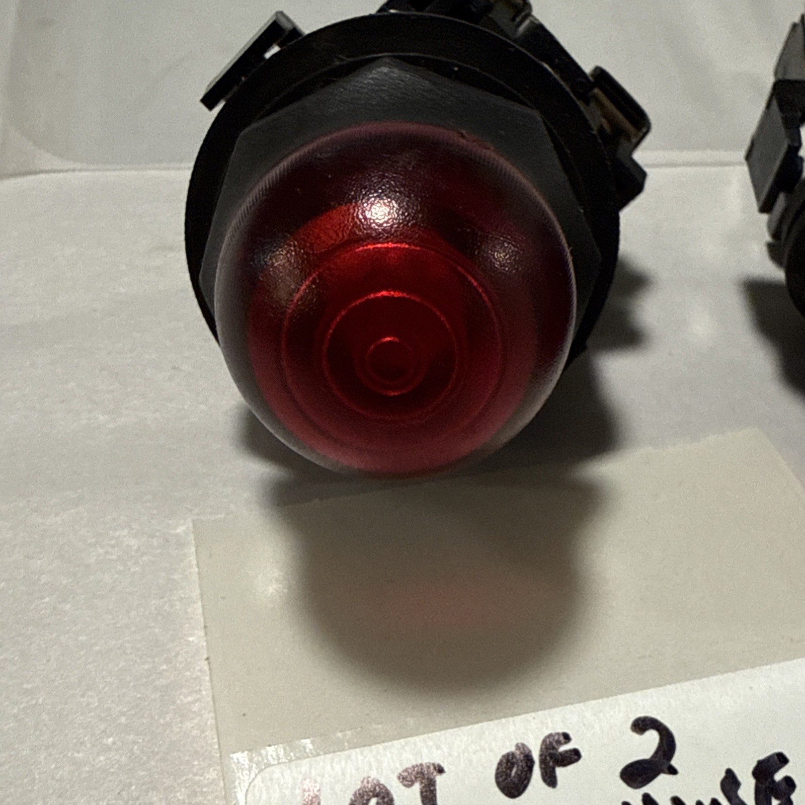 Lot of 2 Westinghouse PB2HF0V7 120V Red Pilot Lights PB1V0P 1 w/ PB1A Contact