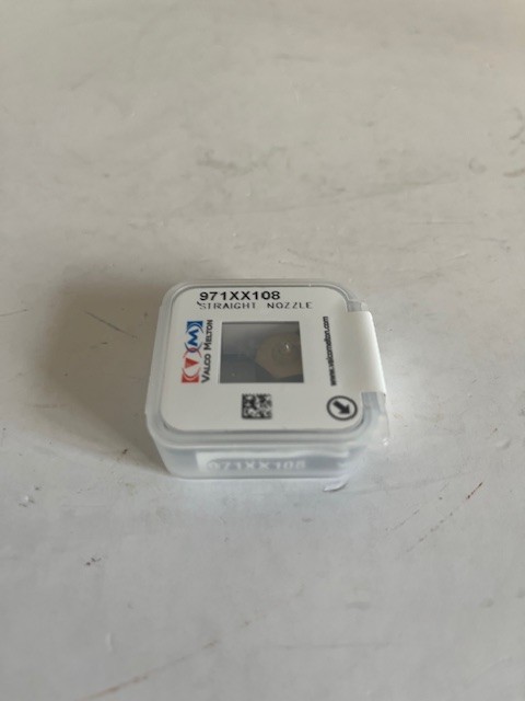 Valco Melton 971XX108 Hot Melt Glue Nozzle Straight 0.60mm Orifice 1.25mm NEW