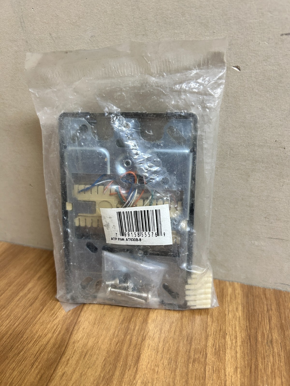ALLEN TELL 630B-8 Wall Telephone Jack Outlet Stainless Steel 8 Position