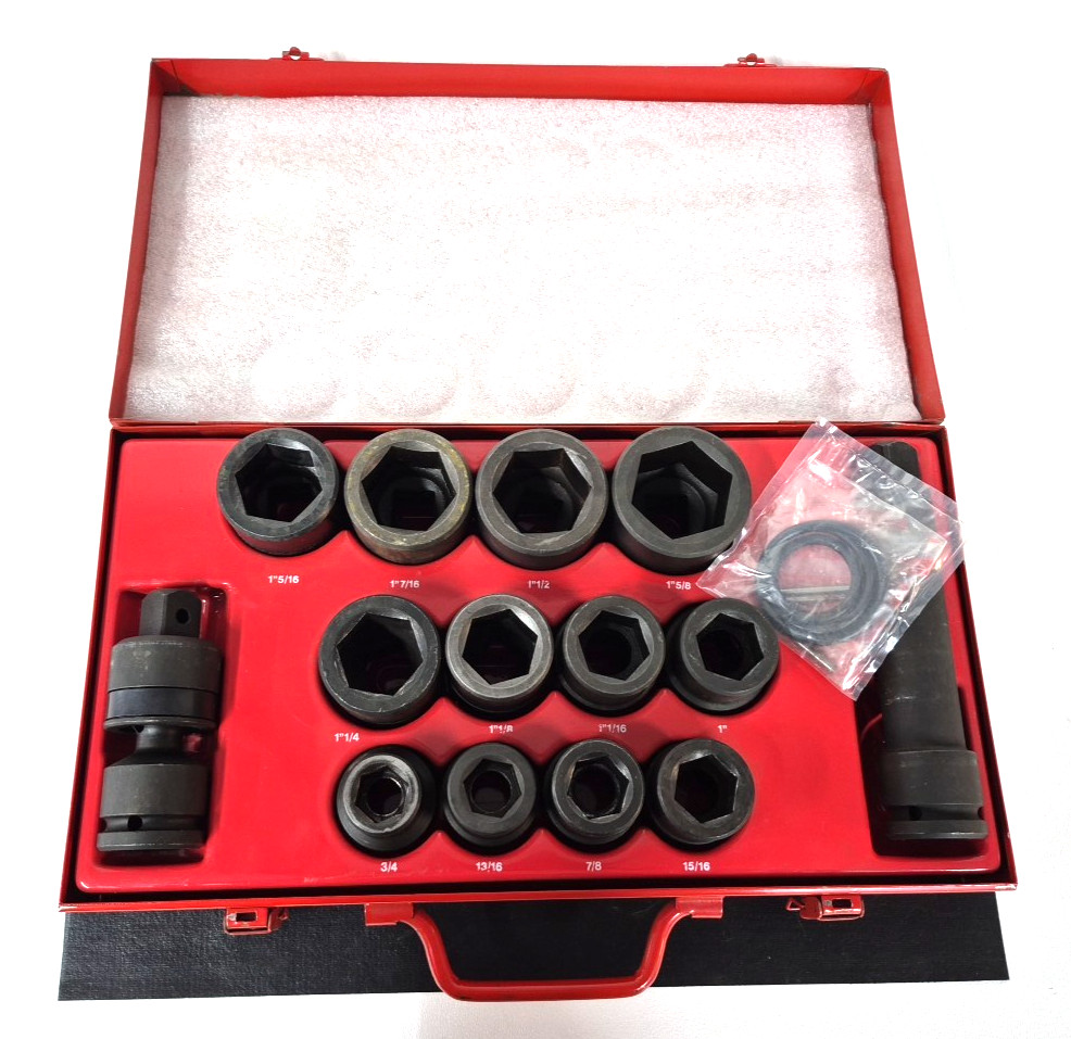 Facom 6-PT Impact Socket Set, 3/4″ – 1-5/8″, 3/4″Drive , NK.500U, Used