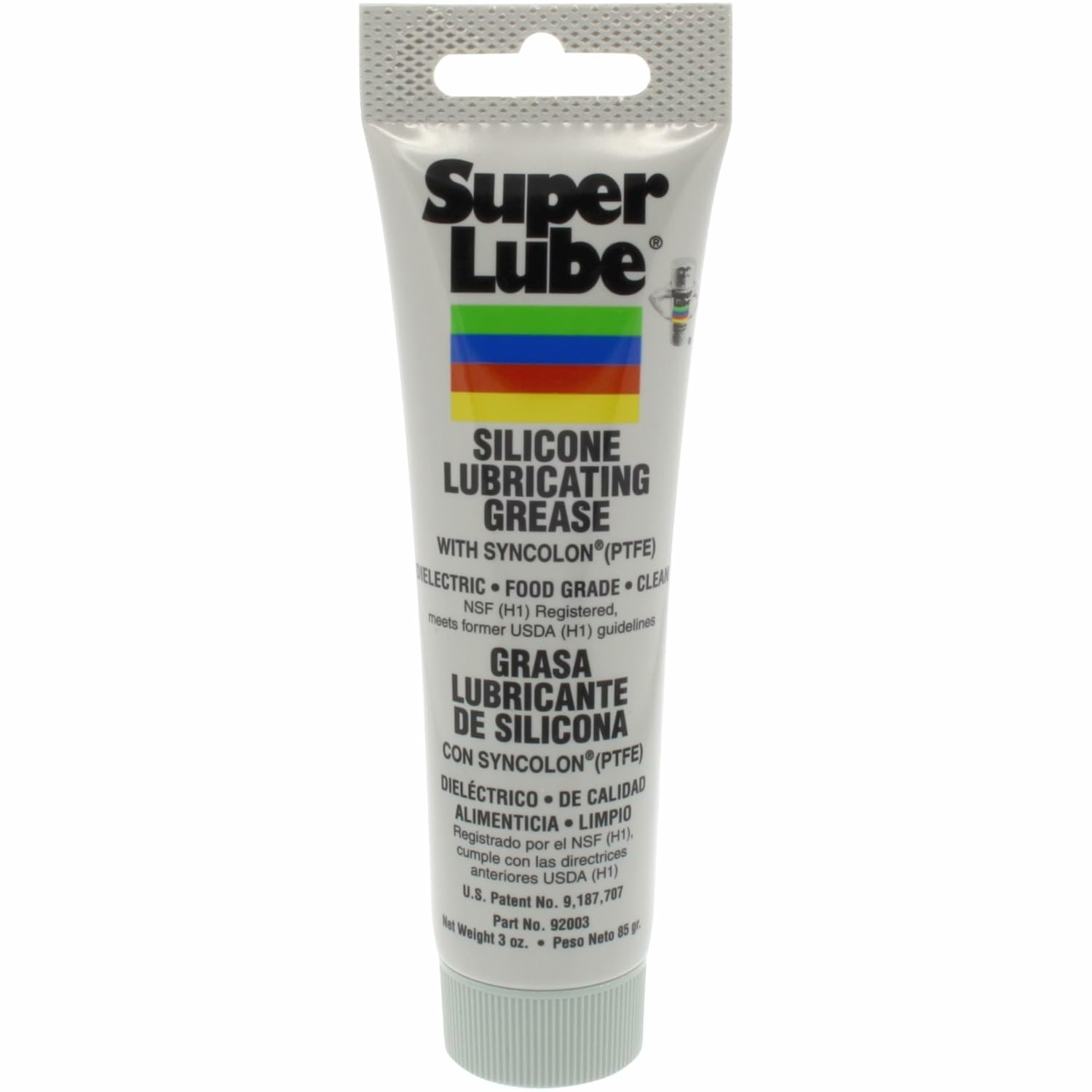 92003 Silicone Lubricating Grease With Ptfe 3 Oz Tube Translucent White