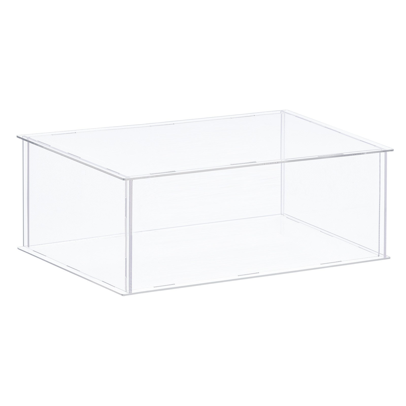 Acrylic Display Case Plastic Box Cube Storage Box Transparent 36x31x15.5cm