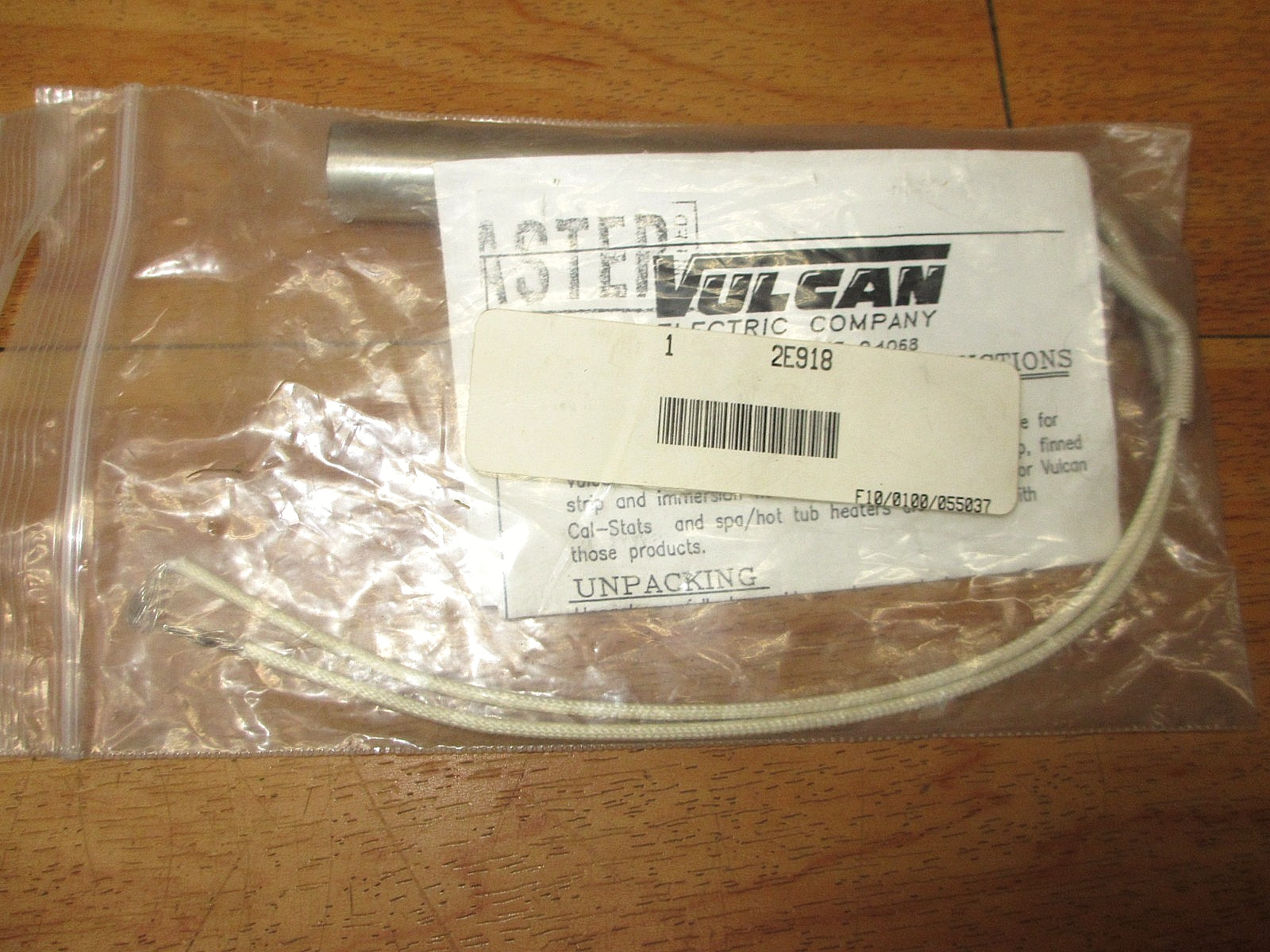 Vulcan TB6214B (LOT OF 2) *NEW* Swaged Cartridge Heater 550W 2E918 KLJ