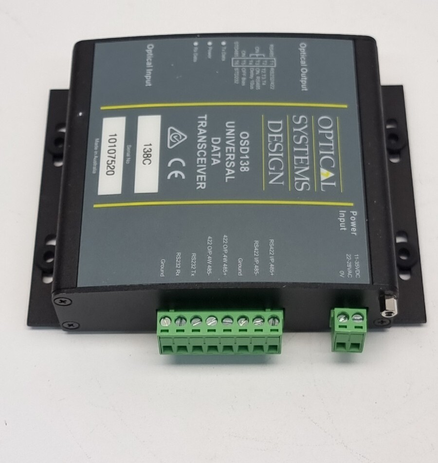 Optical Systems Design OSD138 Universal Data Transceiver RS422 RS232 RS485