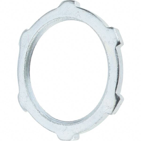 25 Pack 1″ Conduit Locknuts: Steel, Threaded 1″ Trade Size, Non-Insulated