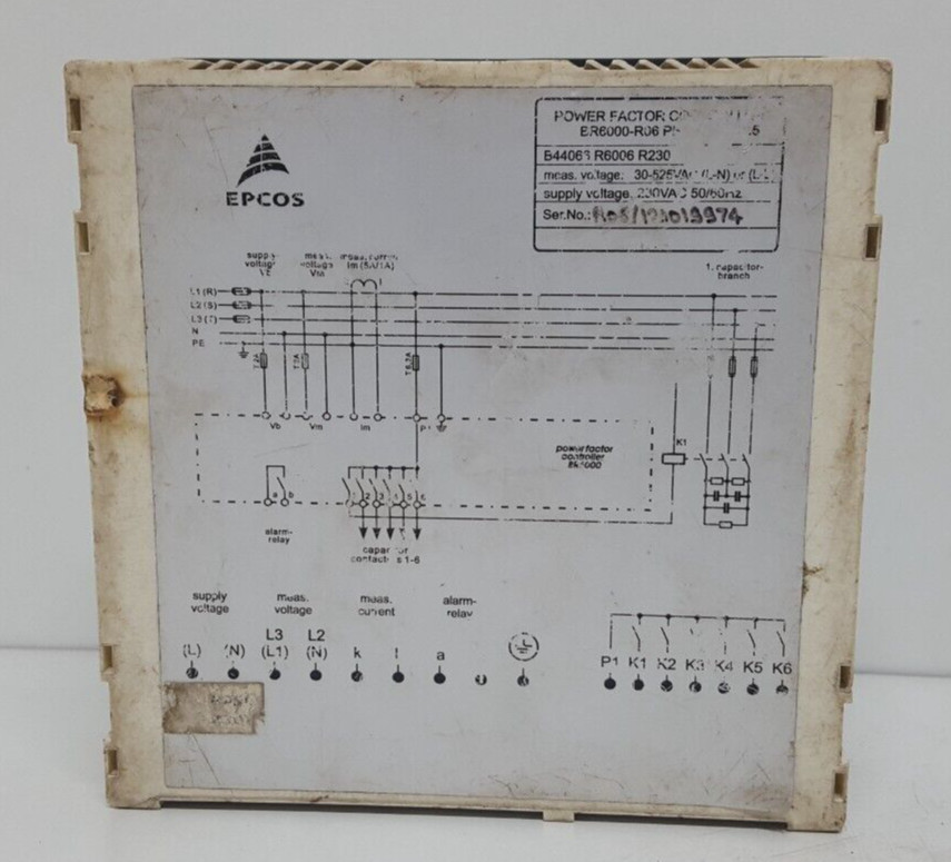 EPCOS POWER FACTOR CONTROLLER BR 6000 / PARTS ONLY