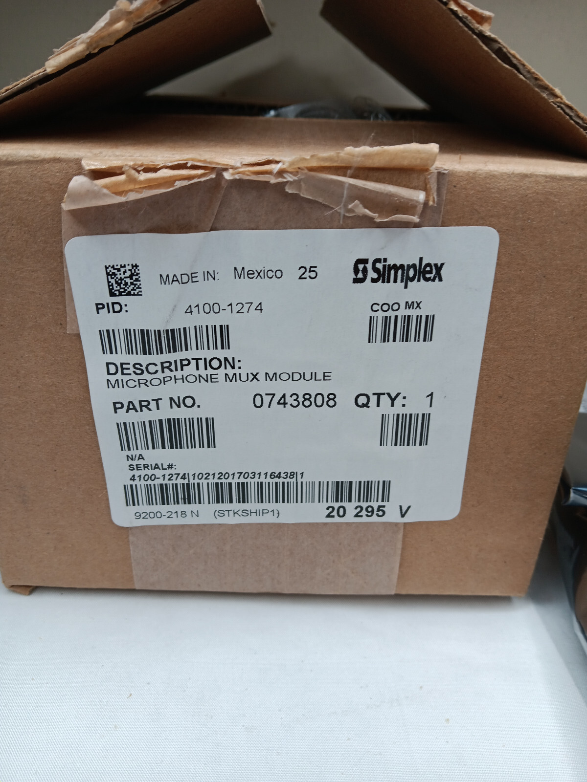 4100-1274 SIMPLEX