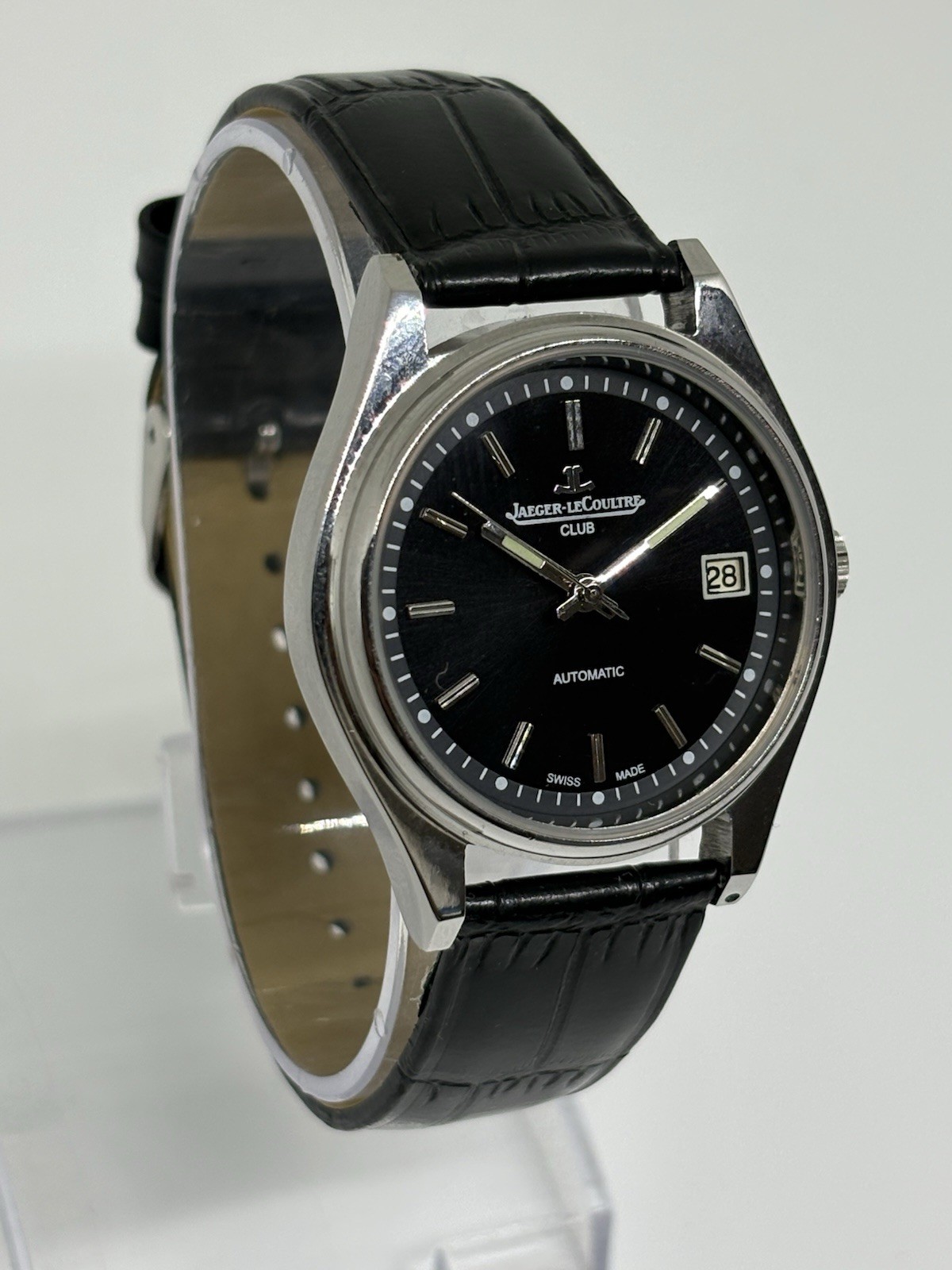 Vintage Jaeger-LeCoultre 25 Jewels Automatic Swiss Made Men’s Watch Black Dial