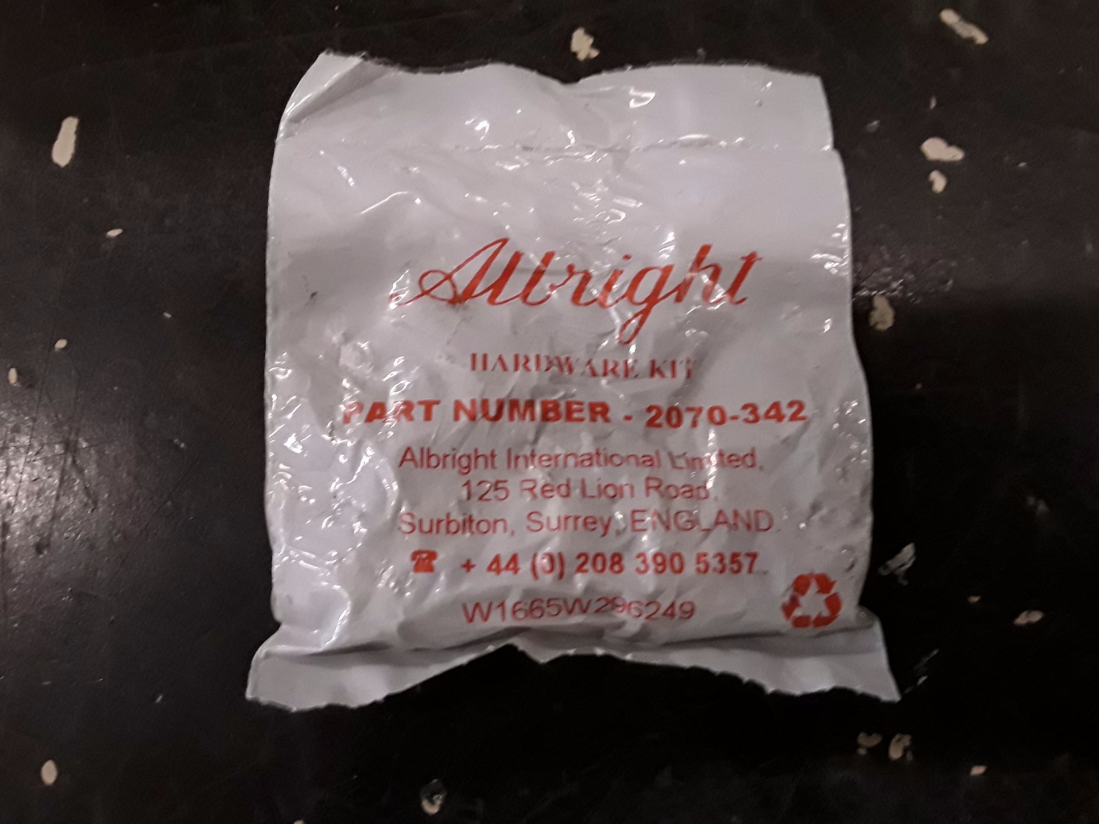 Albright Hardware Kit 2070-342