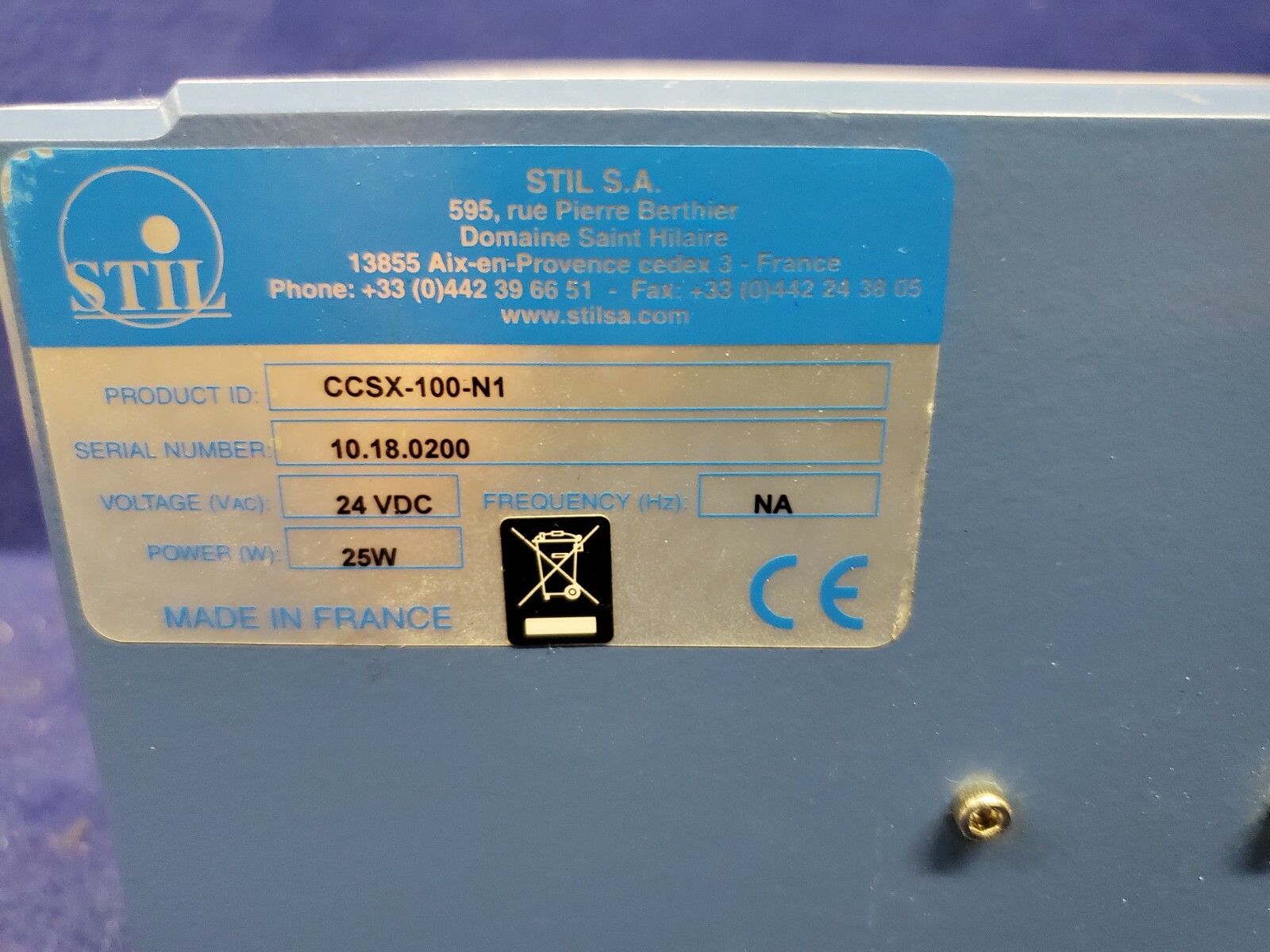 STIL CCS Prima4 Chromatic Confocal Sensor CCSX-100-N1 4 channels Used