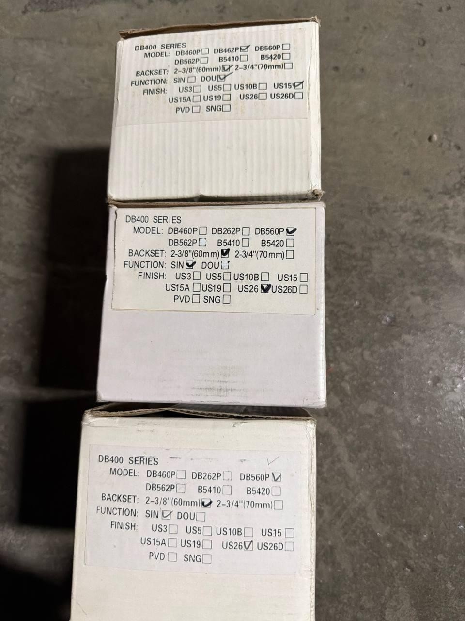 Double-Hill DB 400 Series DB560P Deadbolt Lock Set 2 3/4″ NOS
