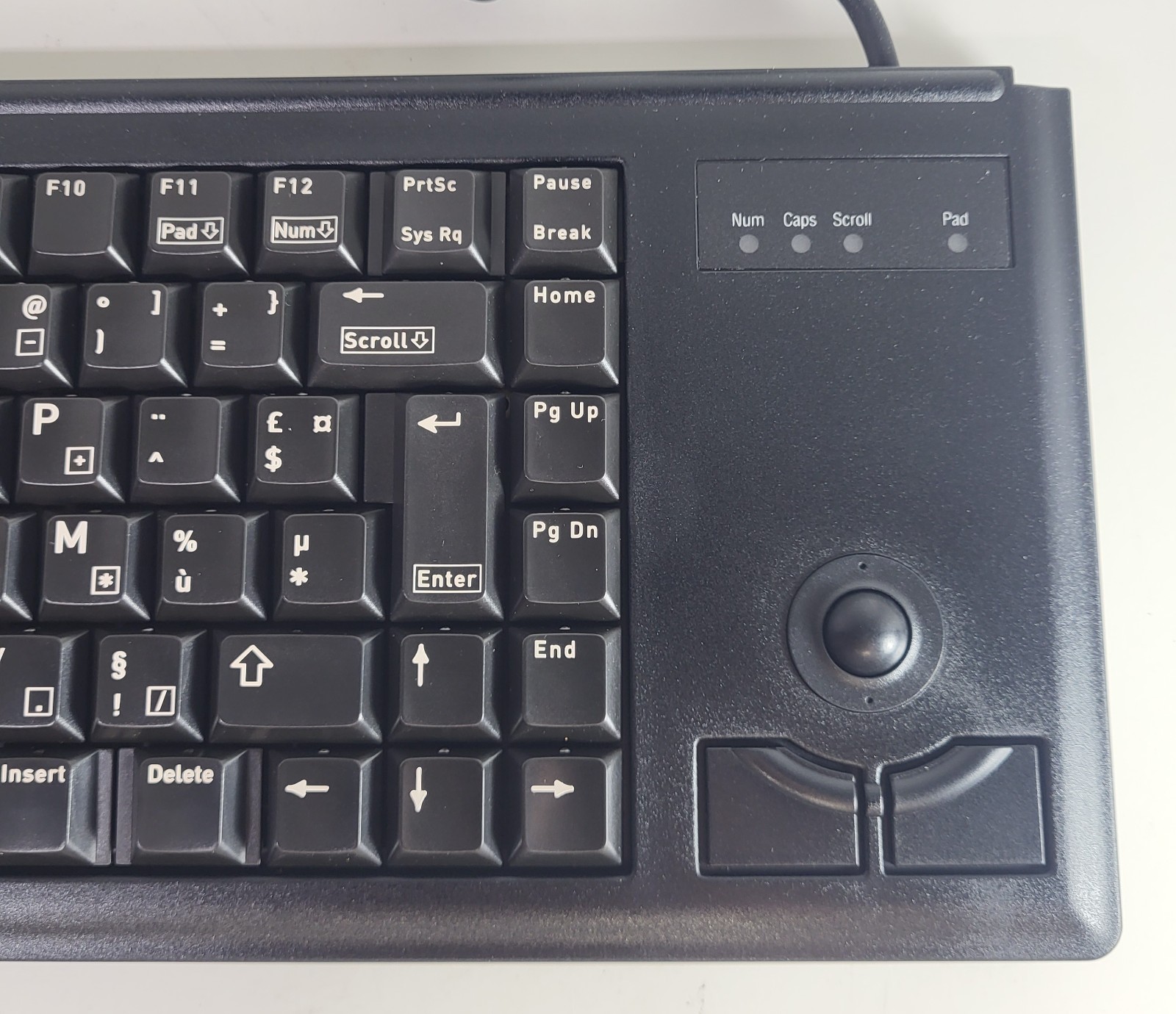 Cherry Ultraslim Trackball Keyboard G84-4400 Mechanical Black *NEW OPEN BOX*