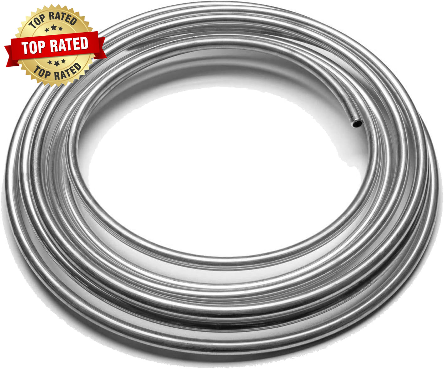 Brake Line Kit 25 Ft 1/4″ – Upgraded Zinc-Coated Flexible Brake Tubing Roll with