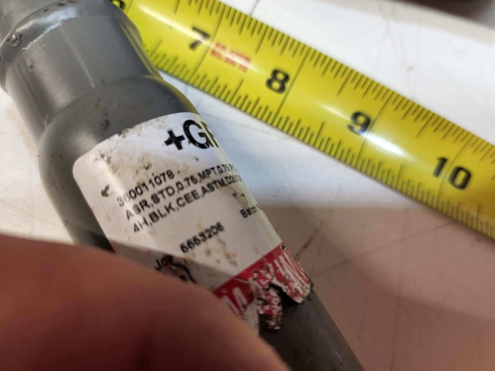 GF Central 360011078 3/4″ IPSxMNPT Steel Anodeless Gas Riser 42V 24H PE4710/8300