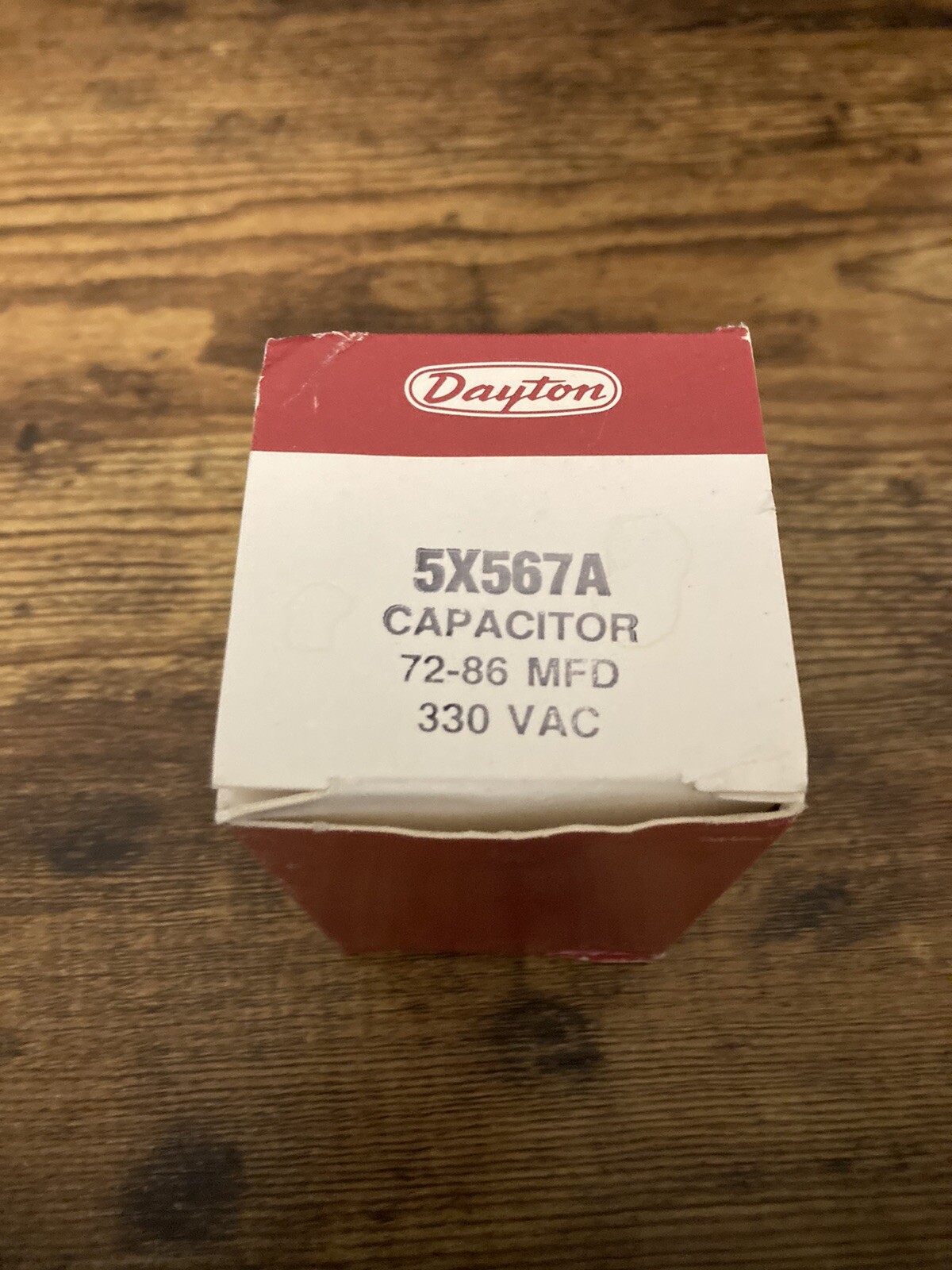 Motor Start Capacitor: 330V AC, 72-88, Round, 3 3/8 in Case Ht, 2 1/16 in Dia