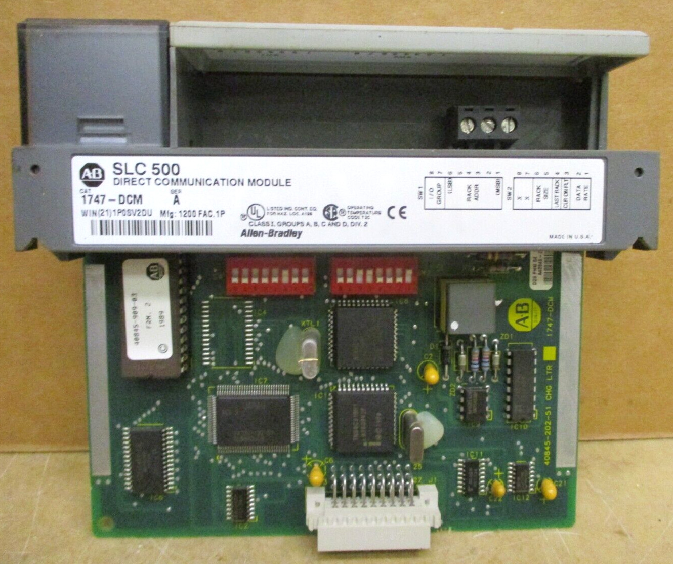 Allen-Bradley SLC 500 1746-P3 SLC 5/04 CPU 1747-L542 1747-DCM 1747-SDN 48687GN