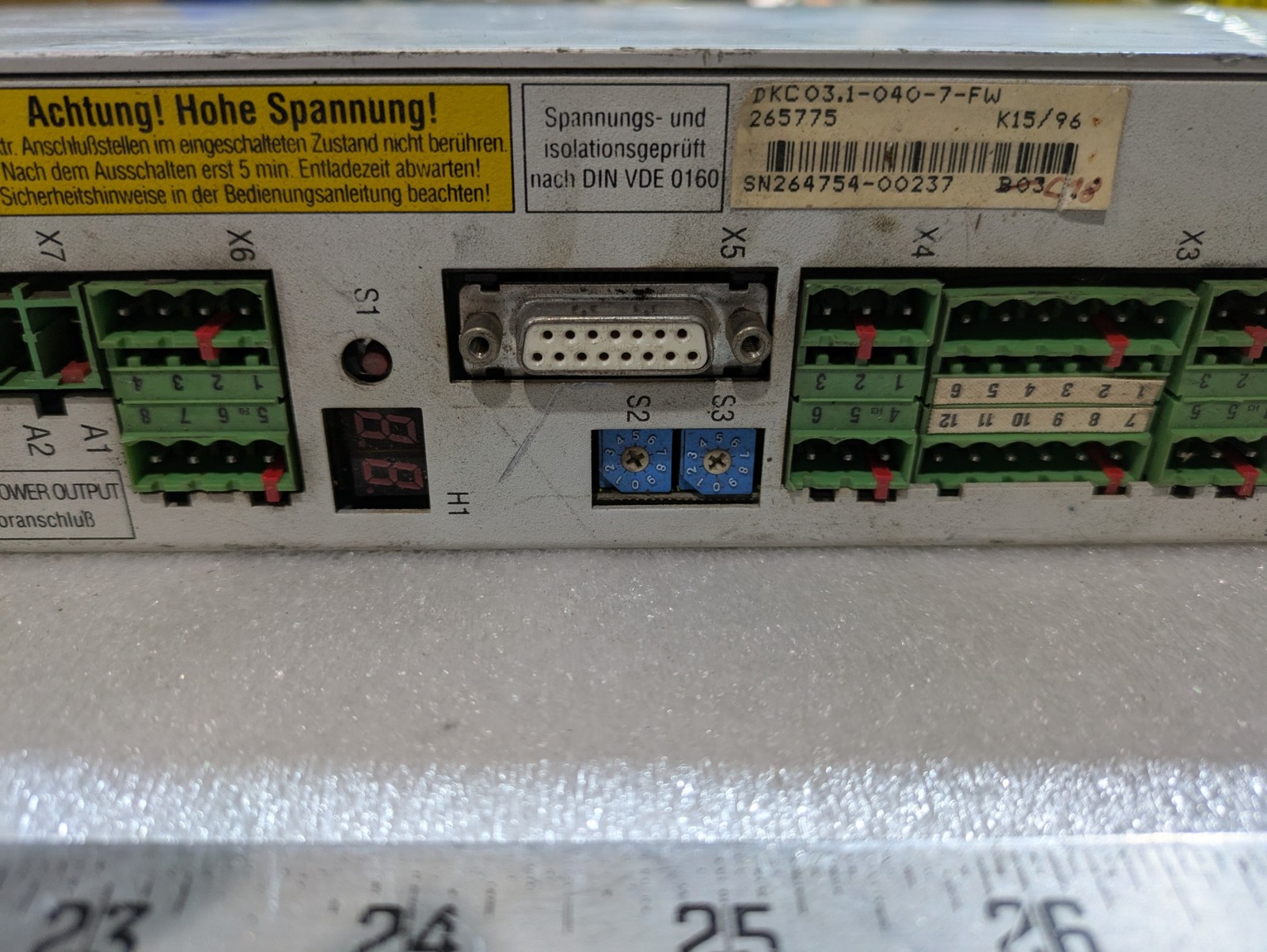 Indramat FWA-ECODRV-PDP-03VRS-MS Digital AC-Servo Controller ECODRIVE Panel Moun