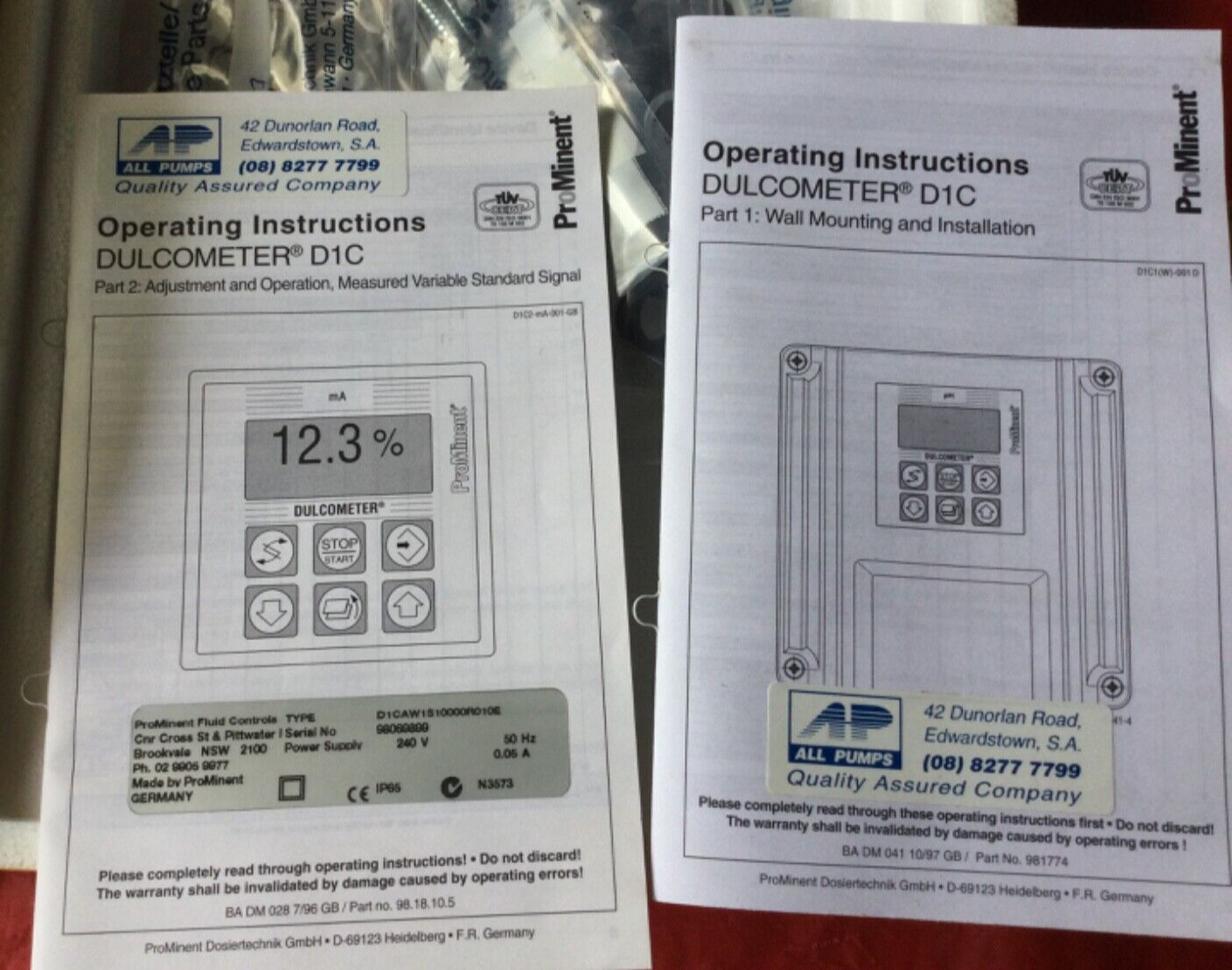 PROMINENT D1C Dulcometer (D1CAW1S10000R010E)