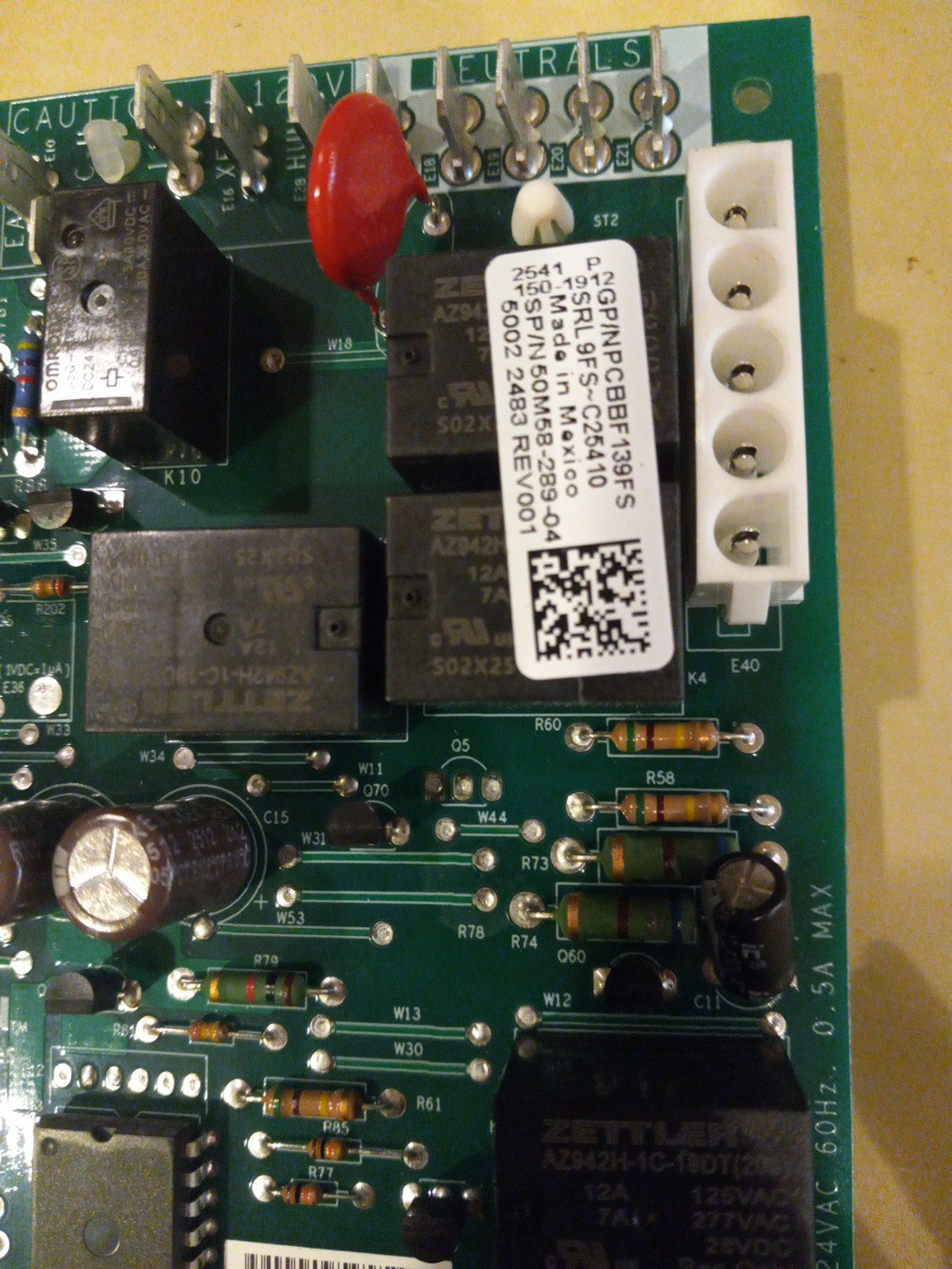 Goodman 50M58-289-02 OEM Control Board PCBBF139FS, FREE SHIPPING!