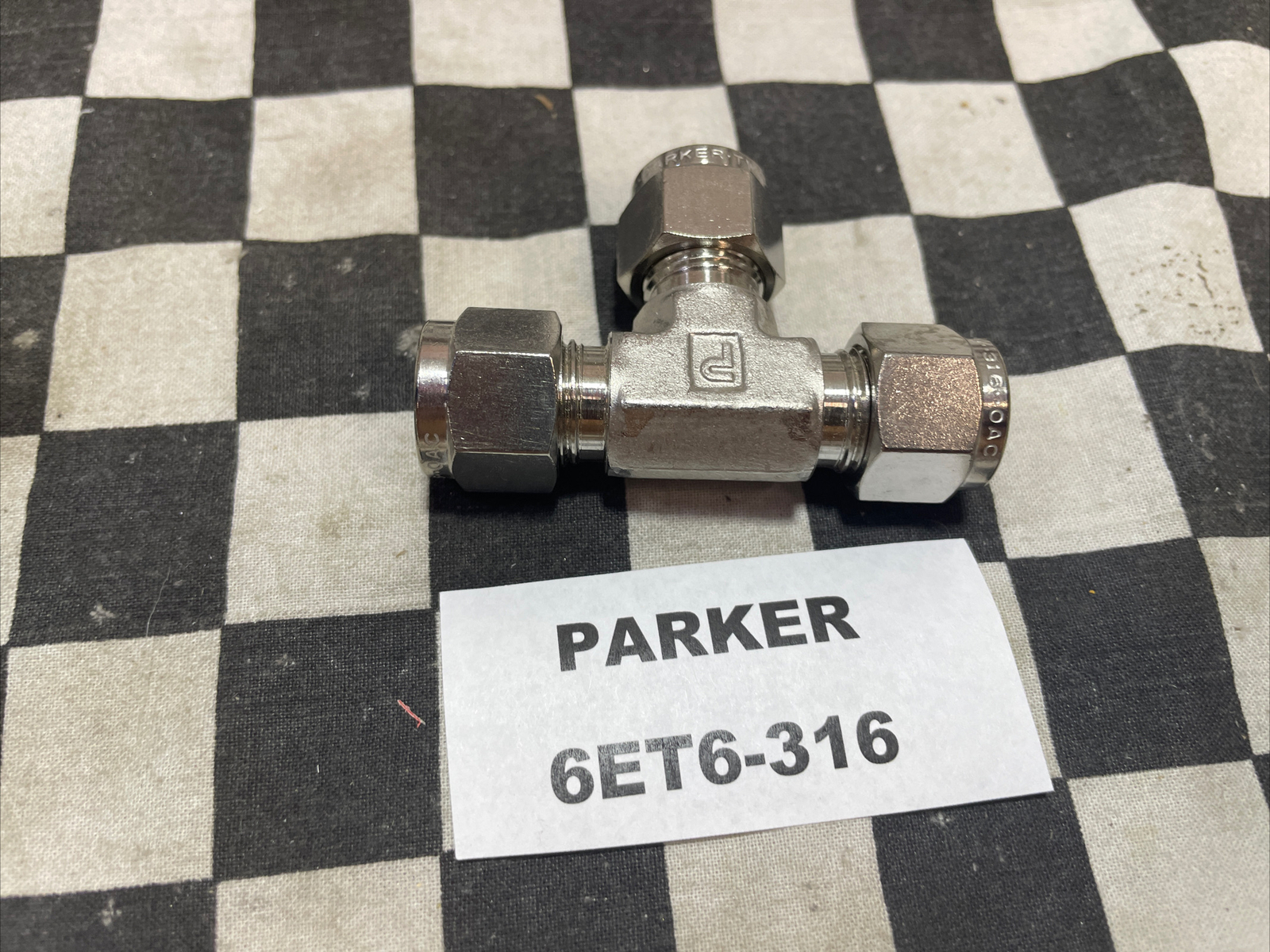 PARKER 4FSC4N-316-C3 SS-600-6-4, 4MSEL6N-316, 6EE6-316, 6ET6-316 LOT OF 6#1218P3