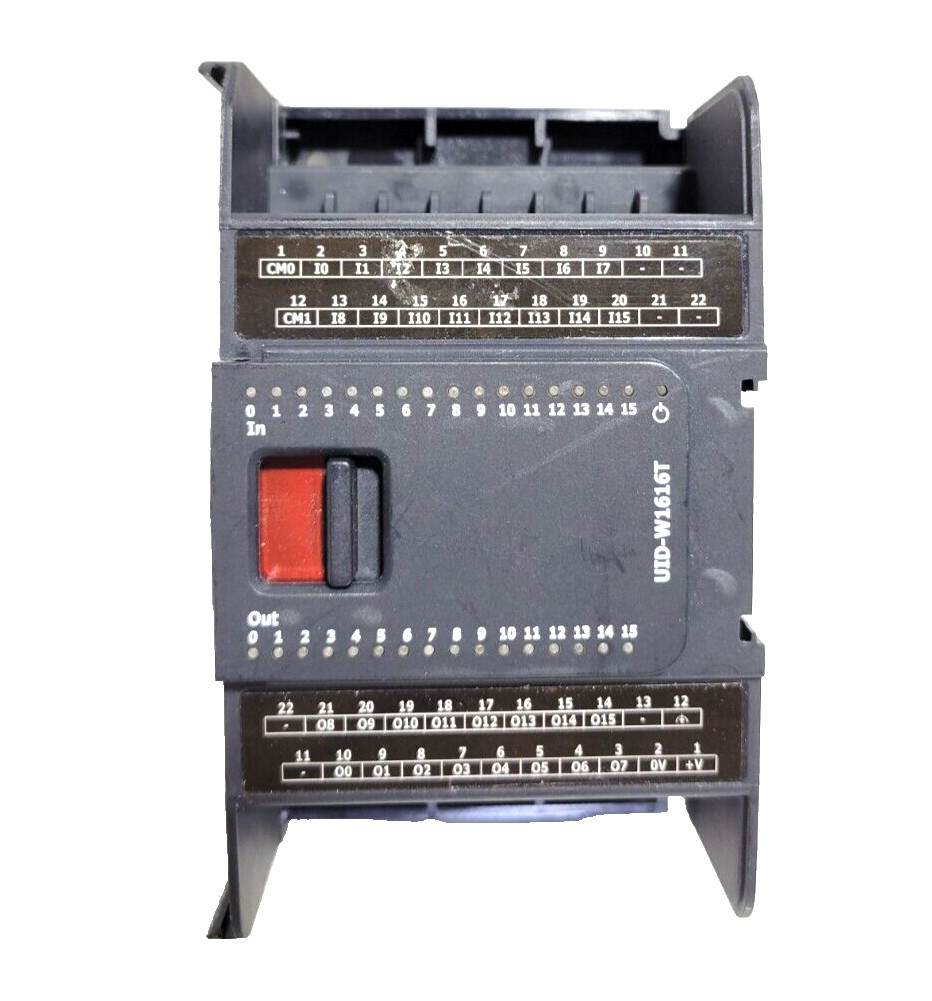 Unitronics UID-W1616T I/O Wide Control Module 16 X 24VDC Used.