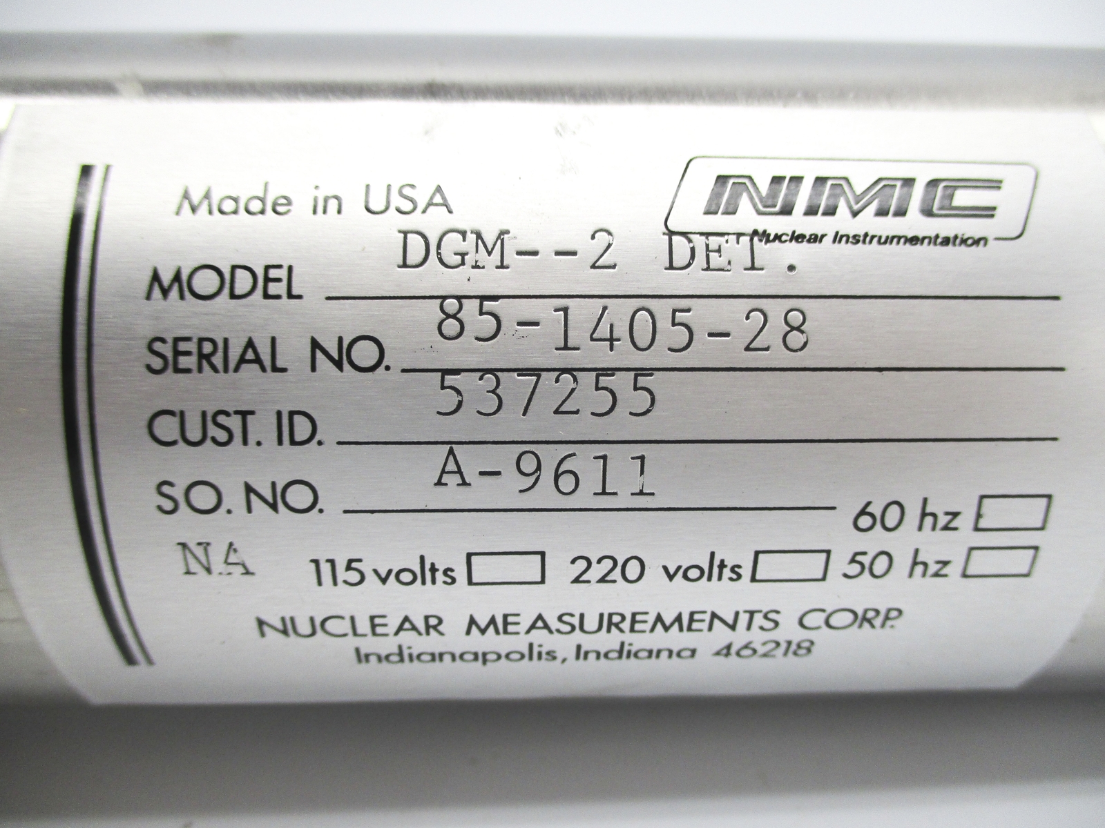 NUCLEAR MEASUREMENTS DGM-2 NSNP