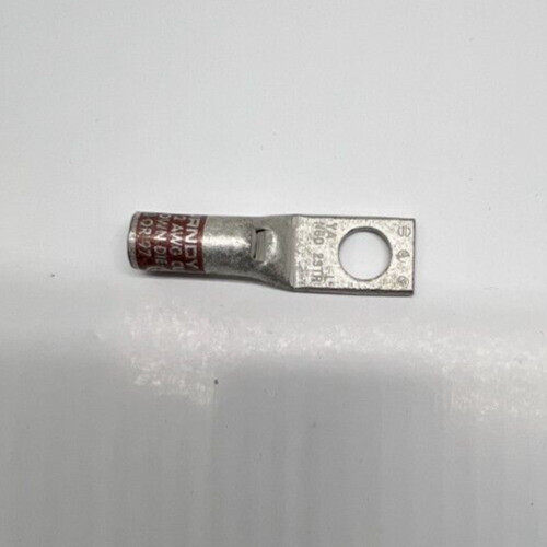 (QTY 11) Burndy Lug Terminal N60 2AWG Brown Die