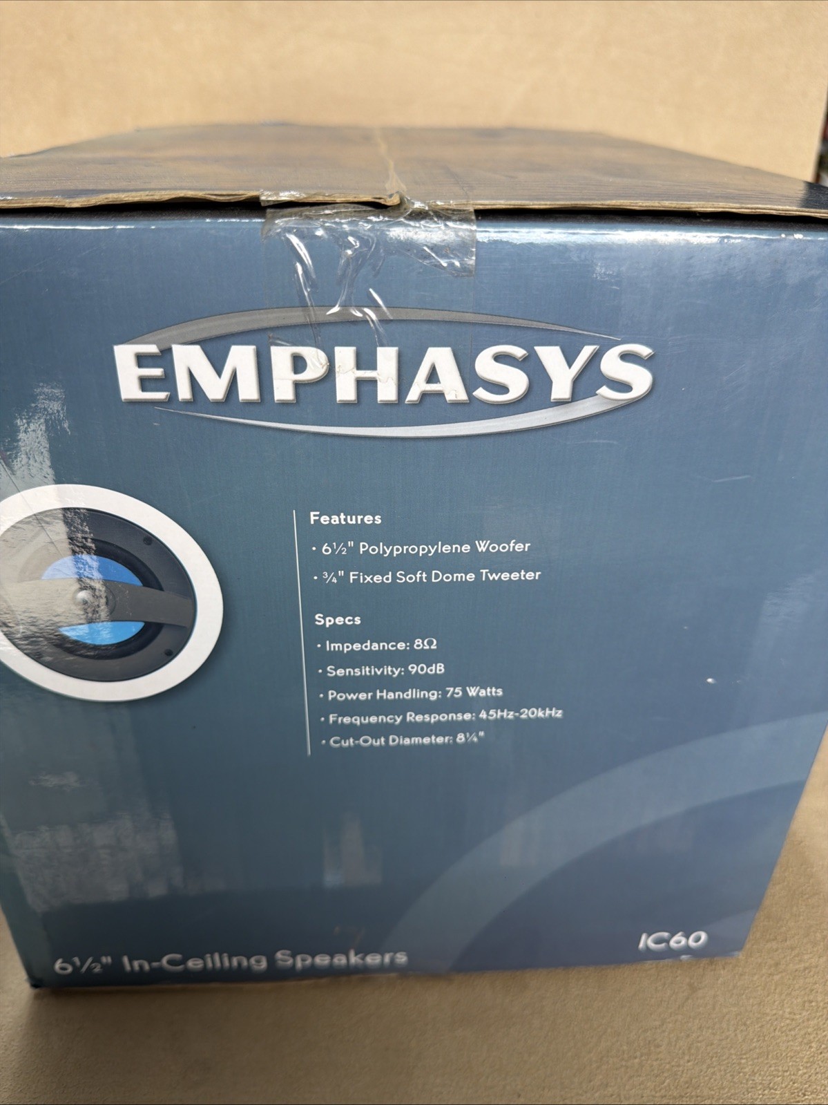 NIB Emphasys IC60 6.5″ In-Ceiling Speakers FREE SHIPPING