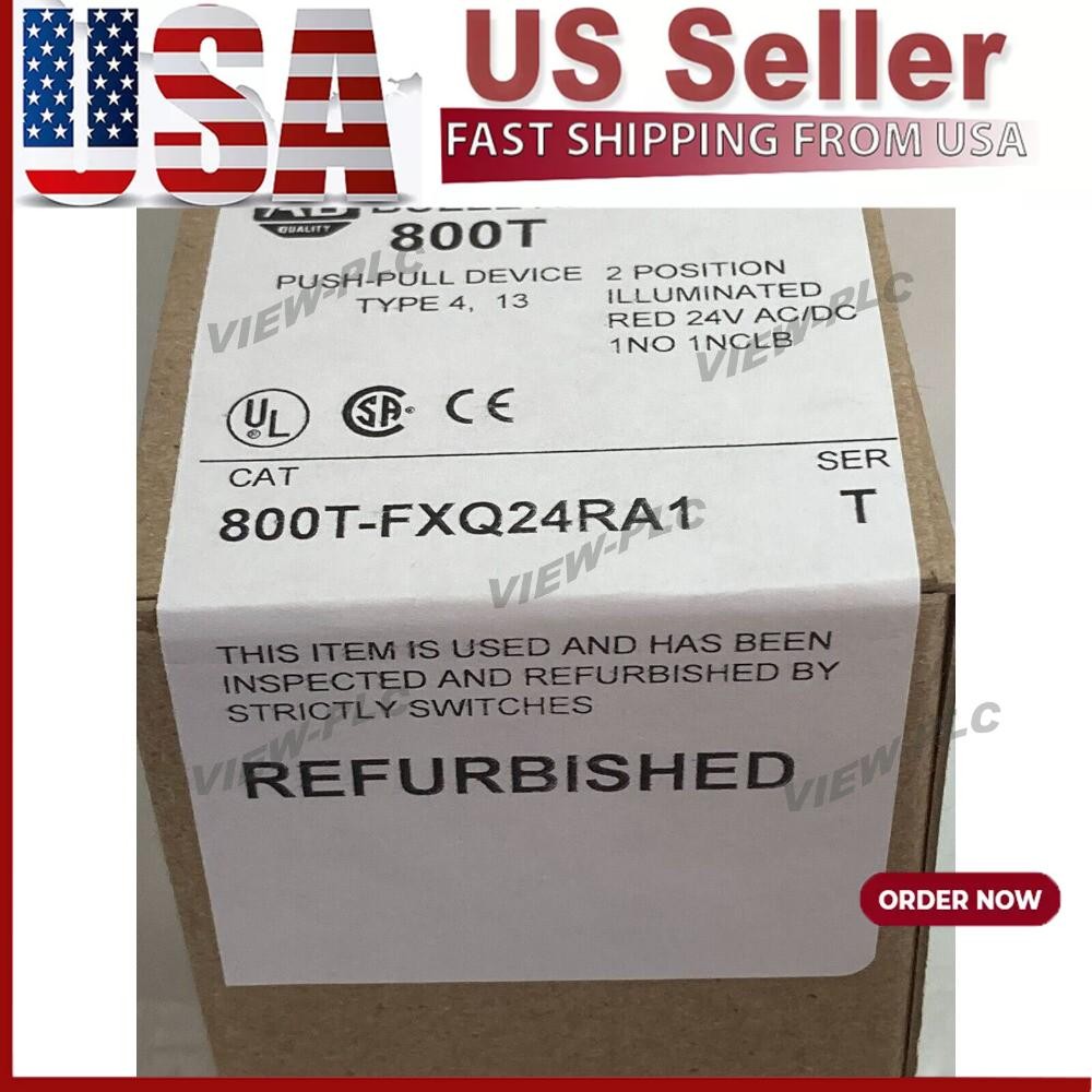 ALLEN BRADLEY 800T-FXQ24RA1 PH PULL 2 POSITION ILL RED 24VAC/DC US Free Tax