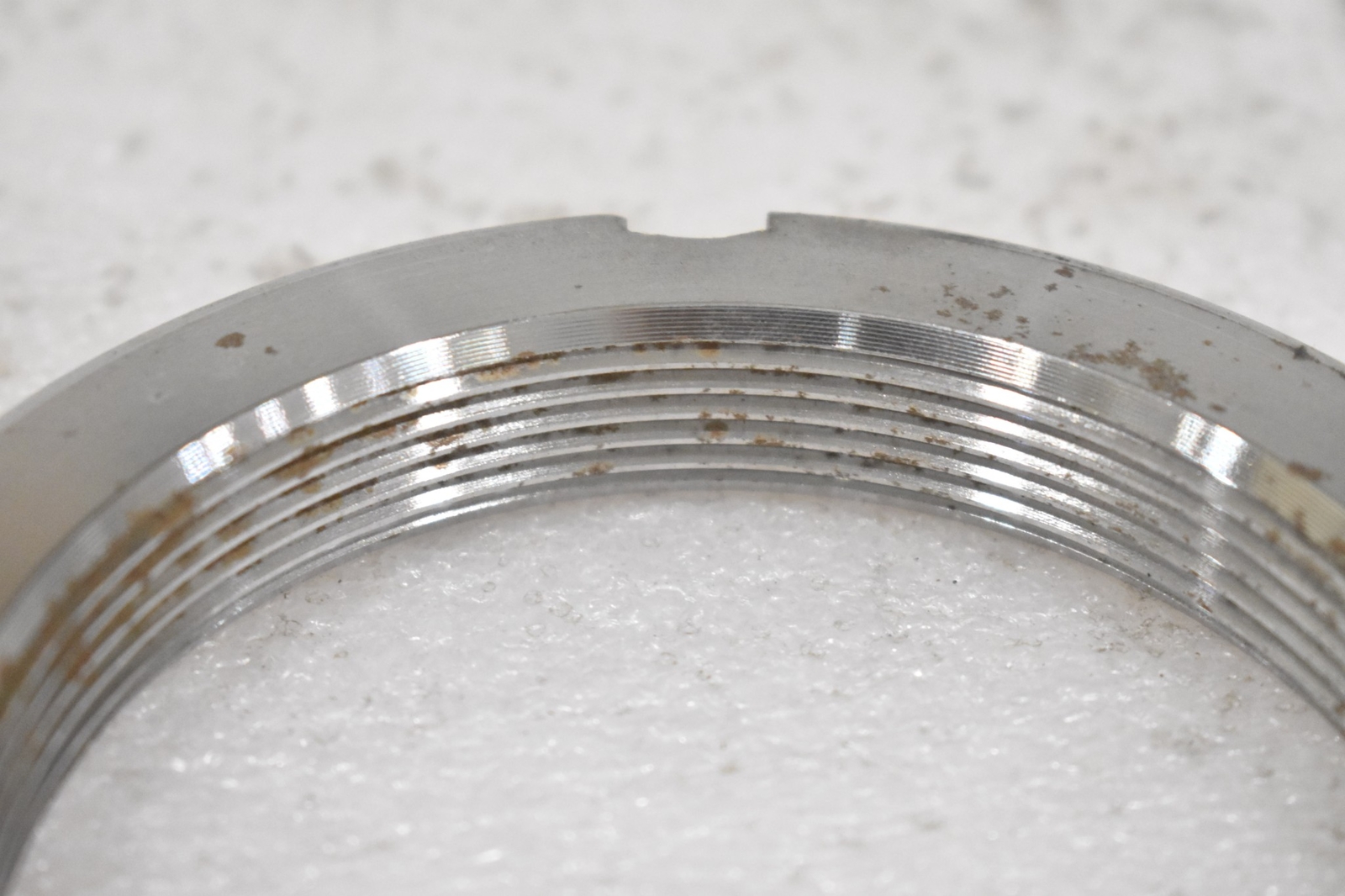 AN17 BEARING LOCKNUT, 3.34″-12 THREAD SZ, 4-13/32″OD, 4.031″ FACE DIA. 5/8″W