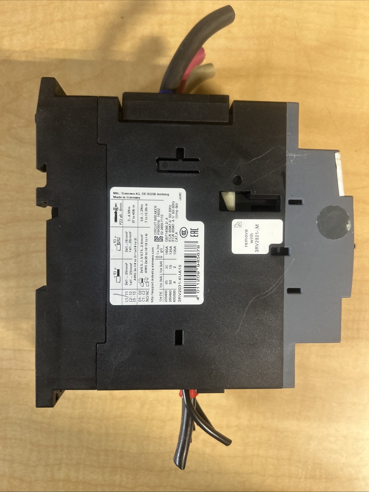 Siemens Sirius 3RV2031-4UA10