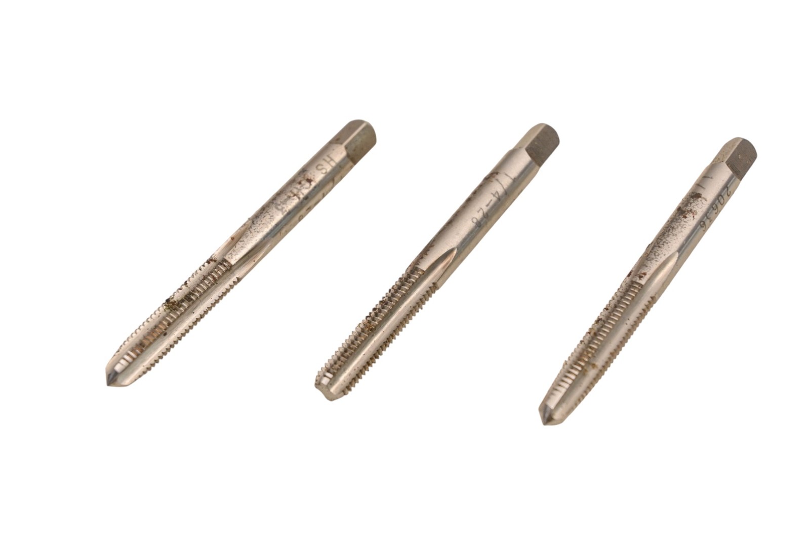 Hanson-Whitney 20635, 20636, 20638 1/4″-28 GH3 Hand Tap Kit NOS