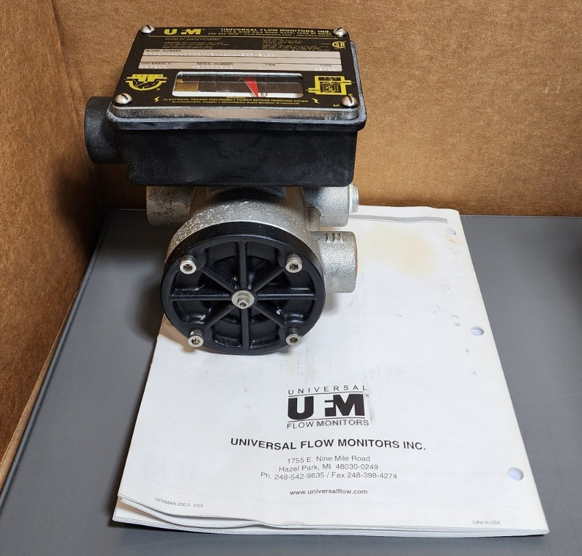 UNIVERSAL FLOW MONITORS 0076M-4L-1000V.9-A1NU-ZRF-2.5D NOS