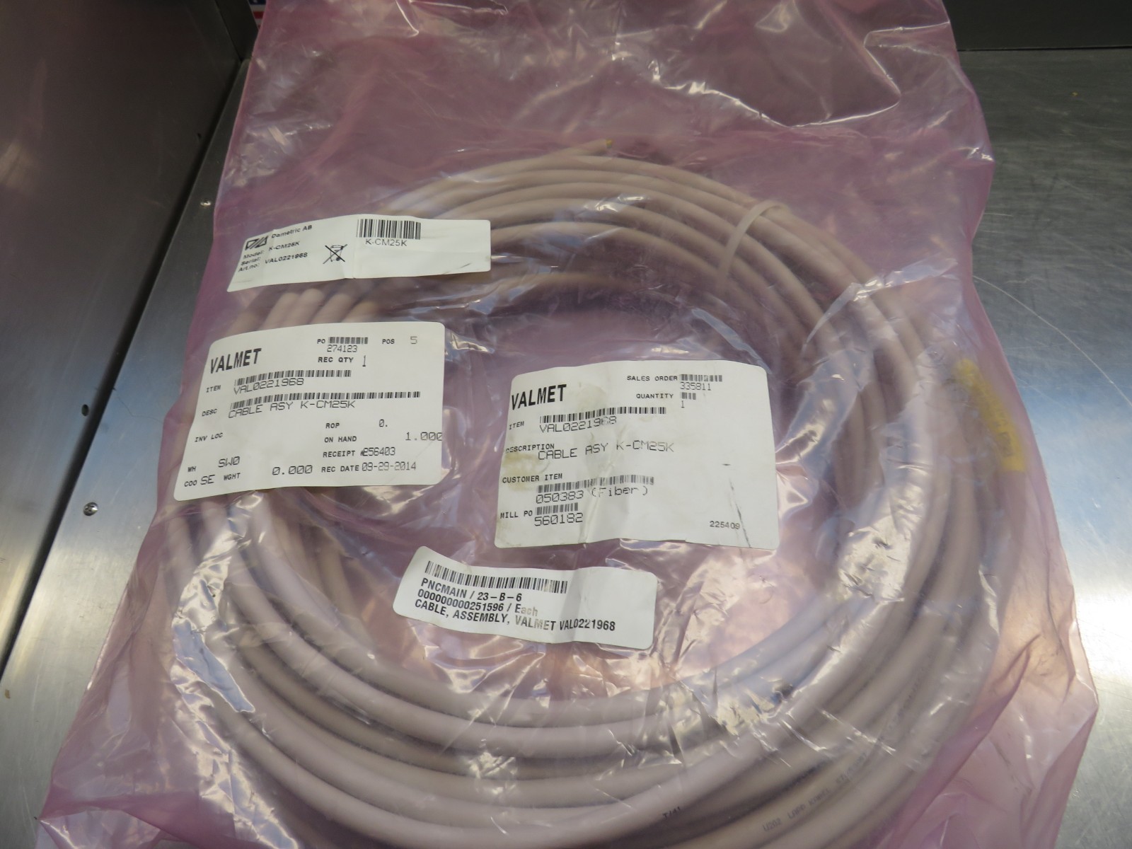 Dametric AB K-CM25K Cable Assy. Valmet VAL0221968
