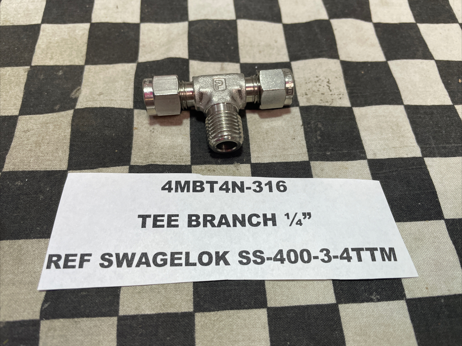 PARKER 4MBT4N-316 6FBT4N-316 6MBT6N-316, TEE BRANCH LOT OF 3 SHIPSAMEDAY#1637F33