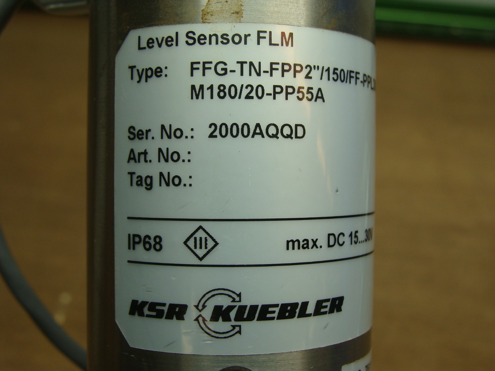 KSR KUEBLER LEVEL SENSOR FLM FFG-TN-FPP2″/150/FF-PPL300/M180/20-PP55A