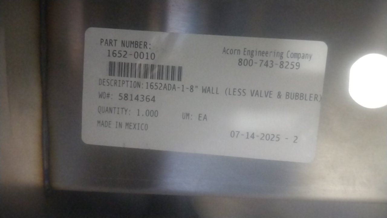 Acorn 1652-0010 14-3/4 x 9-1/2 In Bowl Size Stainless Steel Lavatory Sink