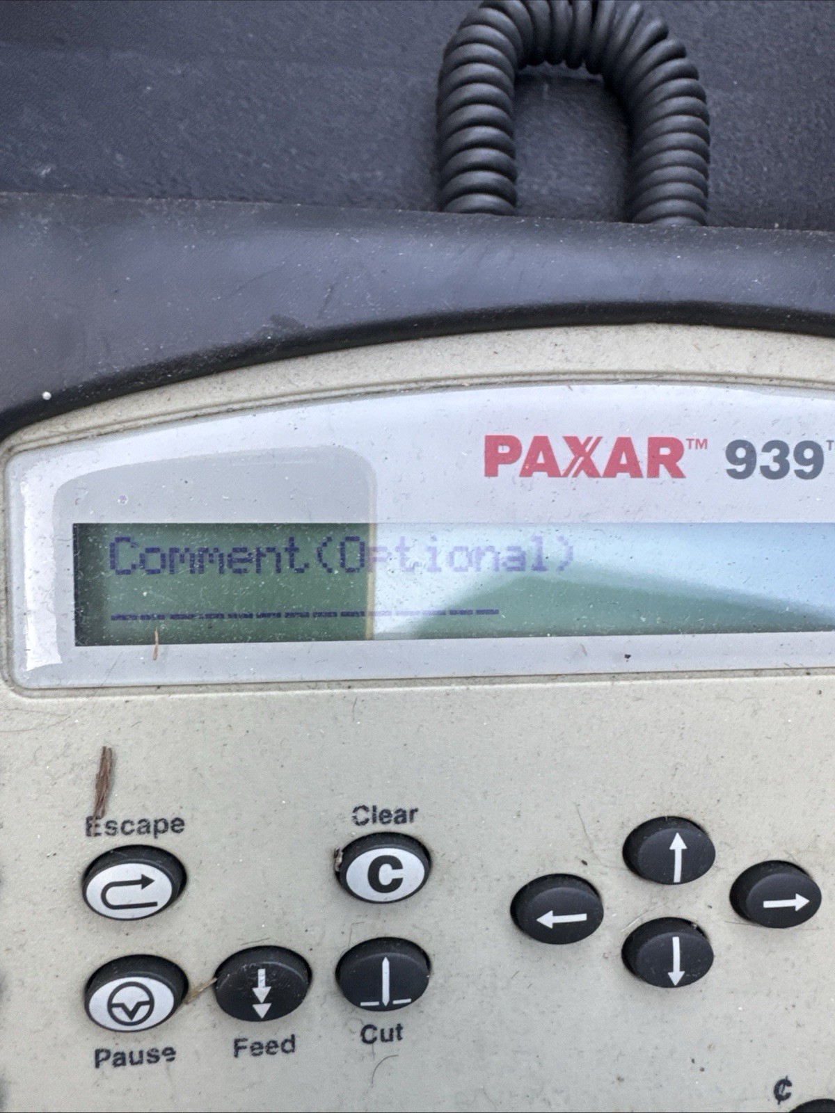 Morchch Paxar 939 Thermal Barcode Printer With Keyboard Input Pad Tested! HTF