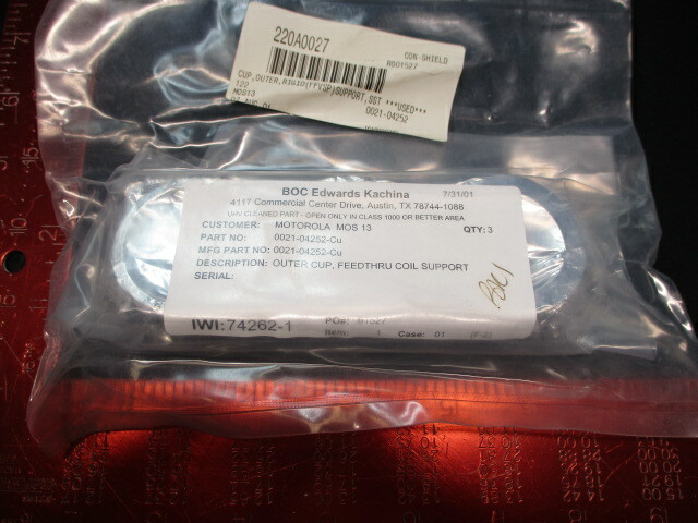 Applied Materials (AMAT) 0021-04252 OUTER CUP COIL SUPPORT ELECTRA