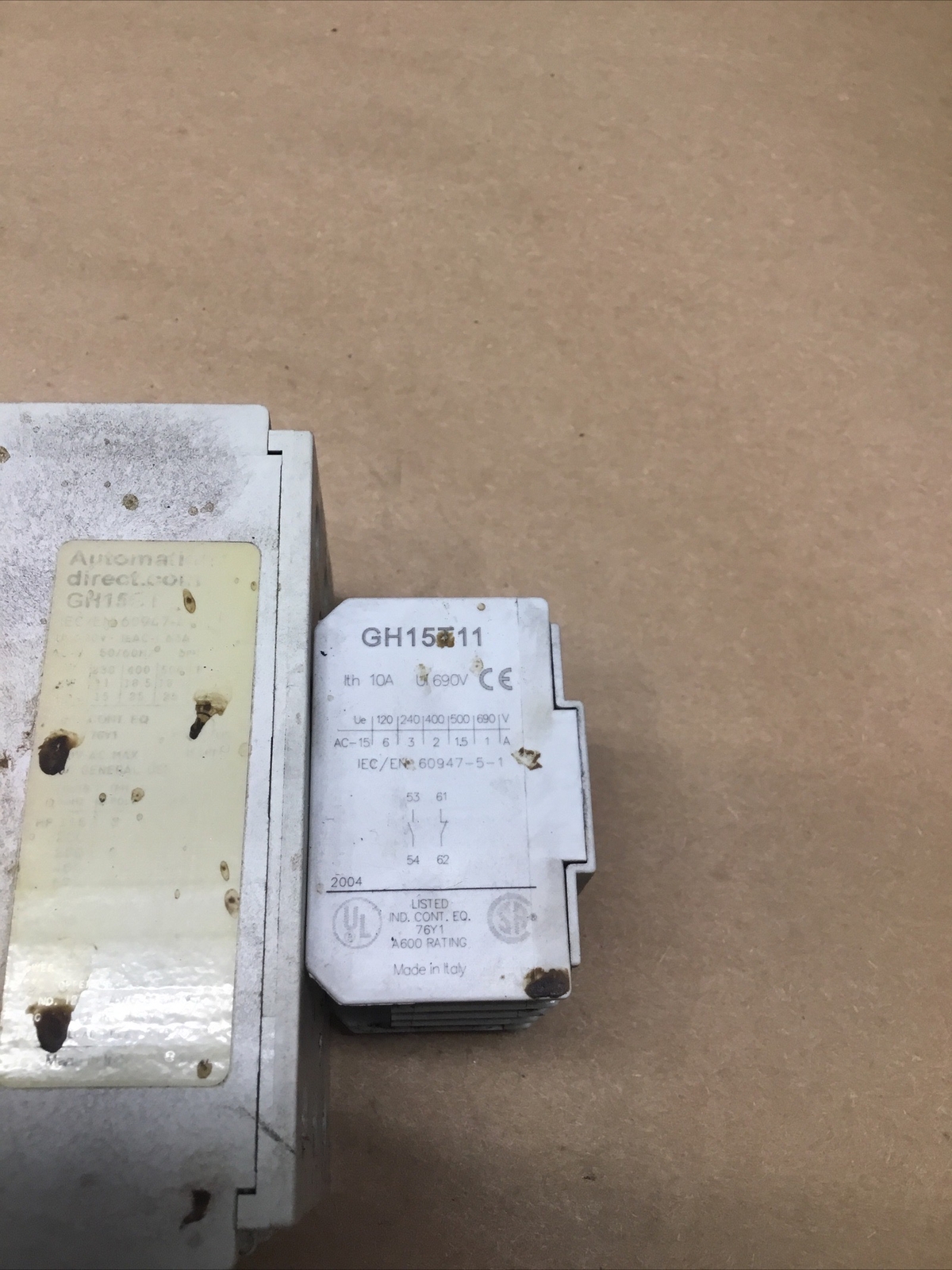 AUTOMATION DIRECT CONTACTOR GH15GT 120 V 60Hz W/ Aux GH15T11 #710K150