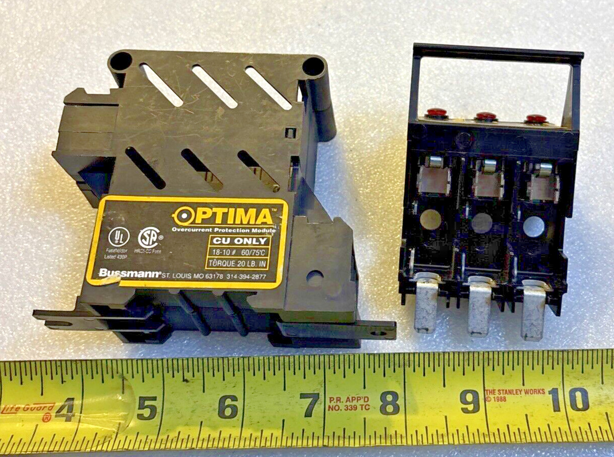Bussman Optima Overcurrent Protection Module with OPM-CC 200KA 30A 600V