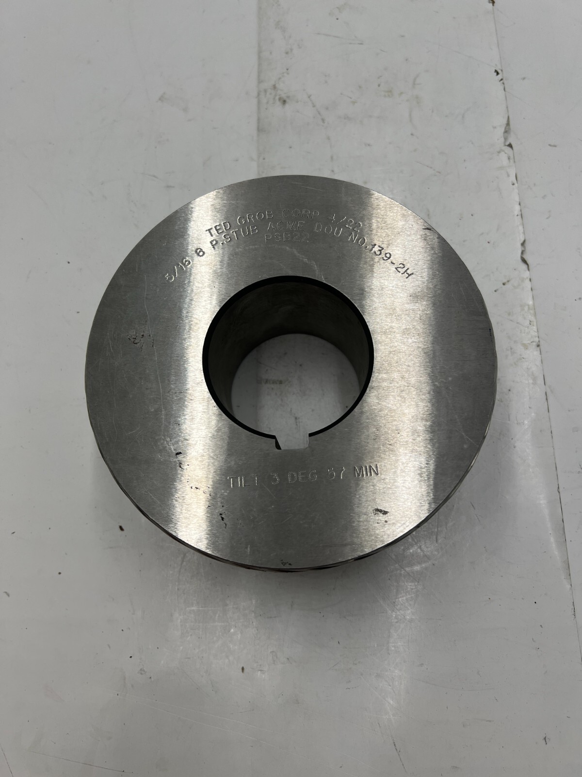 Ted Grob Corp 4/22 5/16 P.STUB ACME D0U No.139-2H Thread Rolling Die