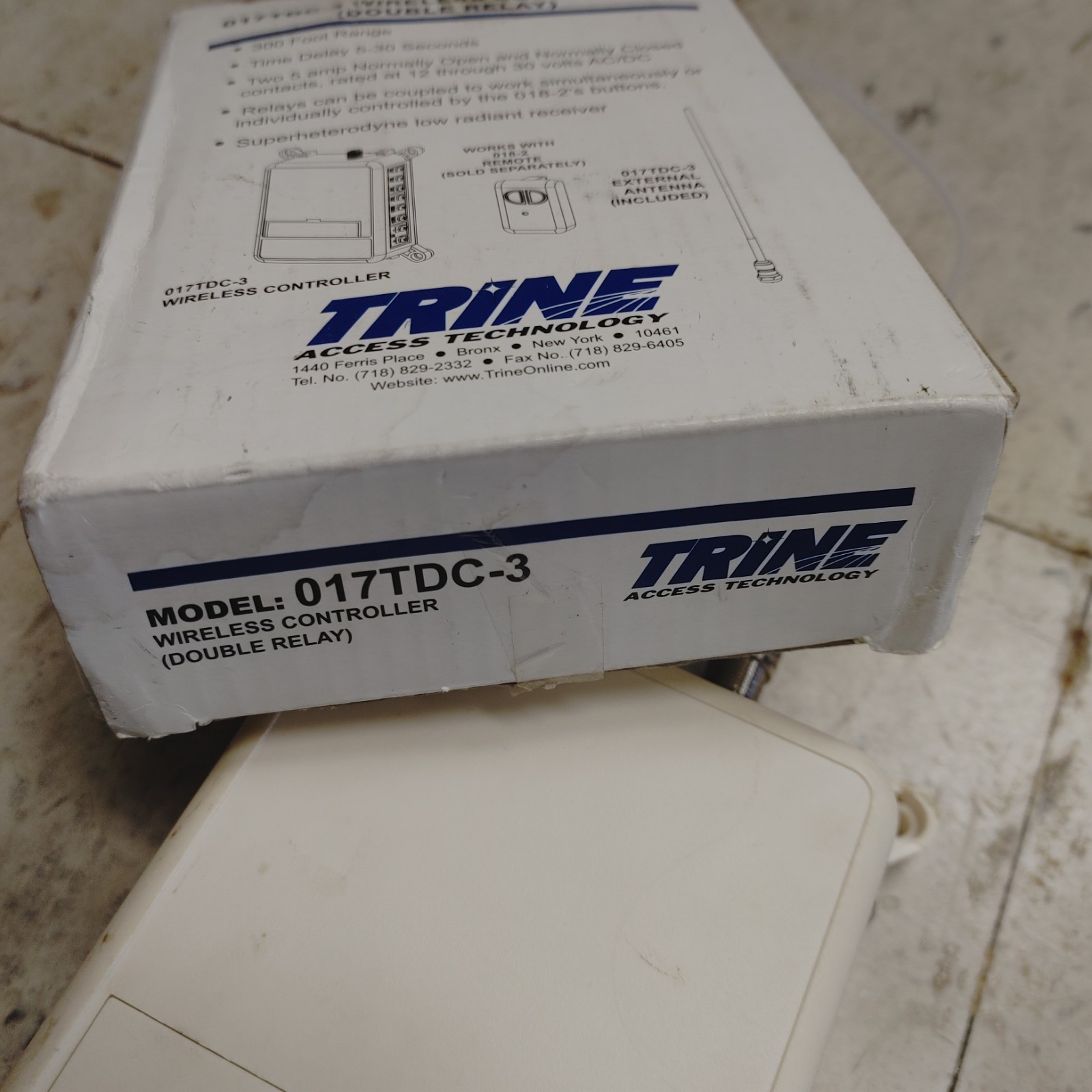 Trine 017TDC-3 Wireless Controller Double Relay Discontinued Remote Control Unit