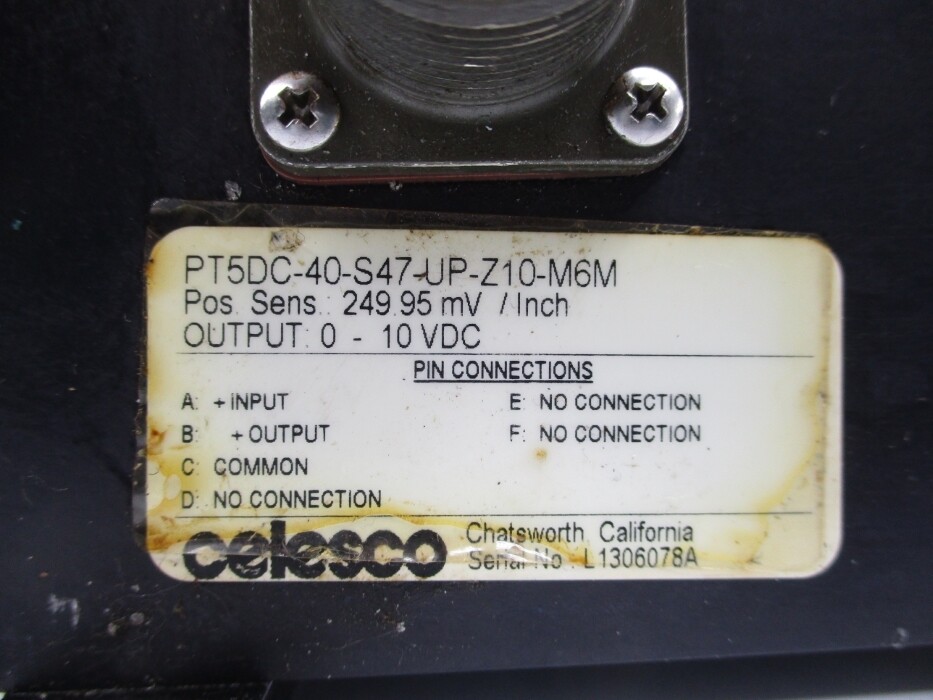 CELESCO PT5DC-40-S47-UP-Z10-M6M (AS PICTURED) UNMP
