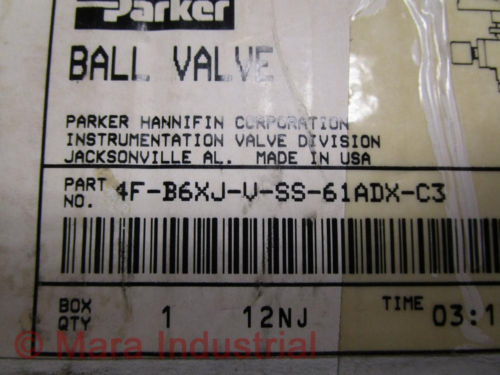 Parker 4FB6XJVSS61ADXC3 Valve 4F-B6XJ-V-SS-61ADX-C3